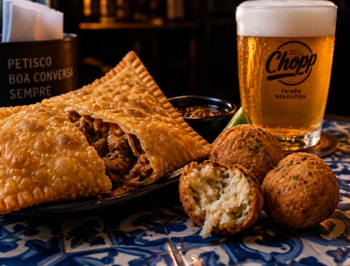 Petiscos e chopp do boteco